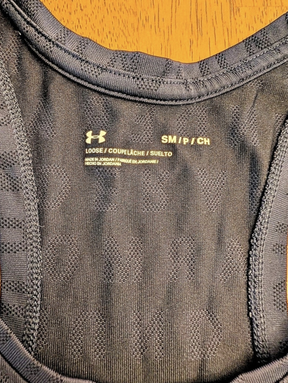 Under Armour Navy Racerback Tank Small - Picture 3 of 4